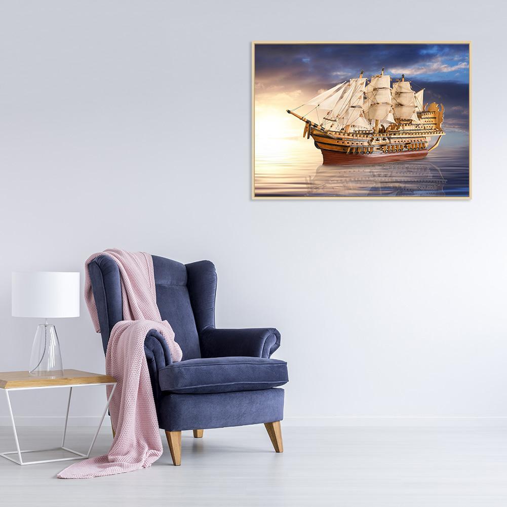 Sun Ship - Full Round Drill Diamond Painting