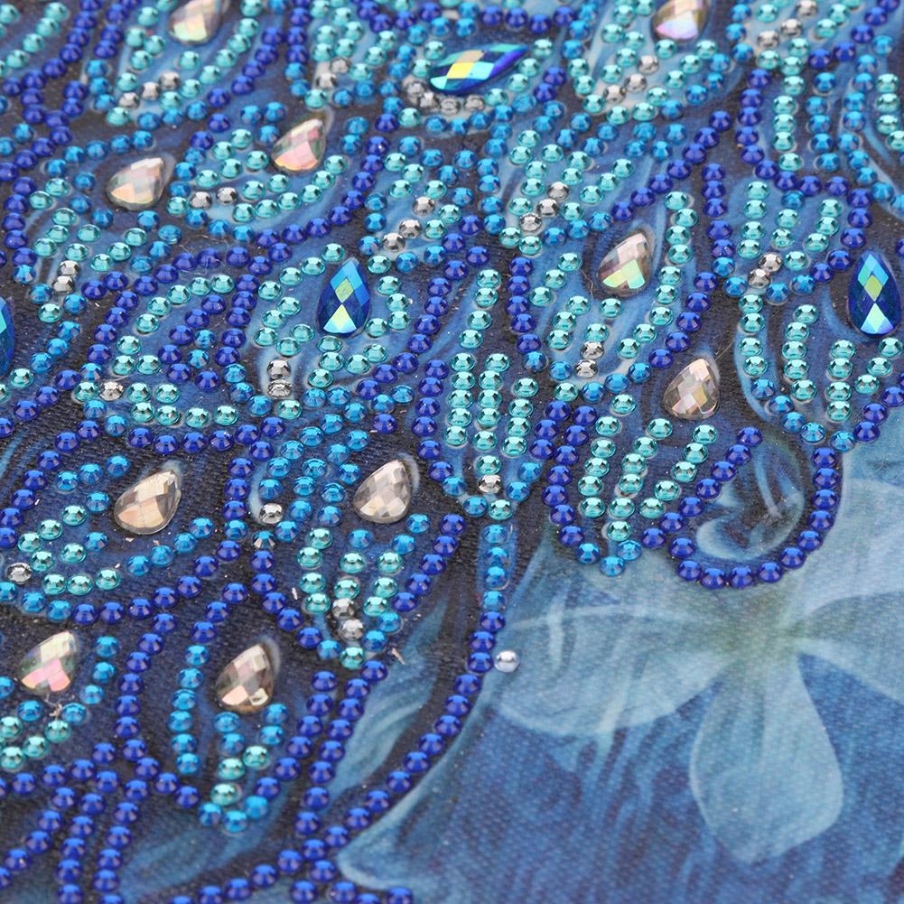 (30*50cm)Peacock - Crystal Rhinestone Diamond Painting