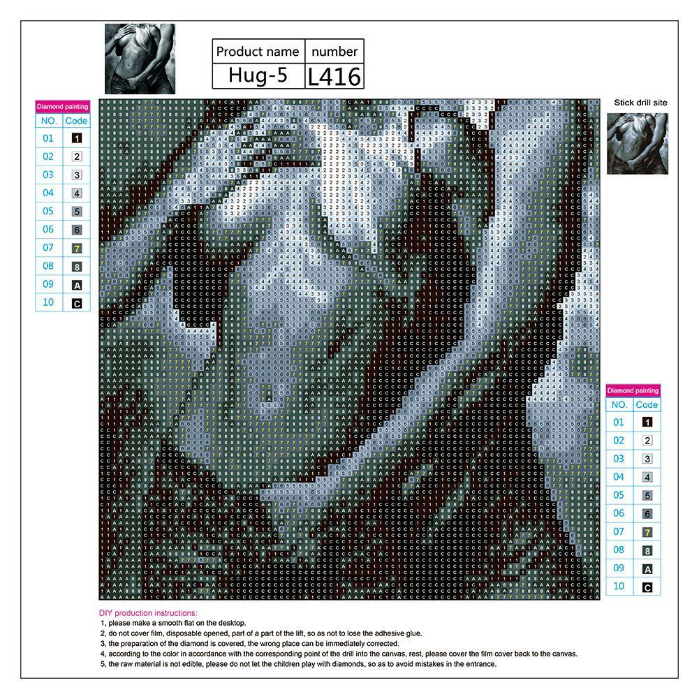 5D DIY Full Drill Diamond Painting Sexy Love Cross Stitch Embroidery Mosaic