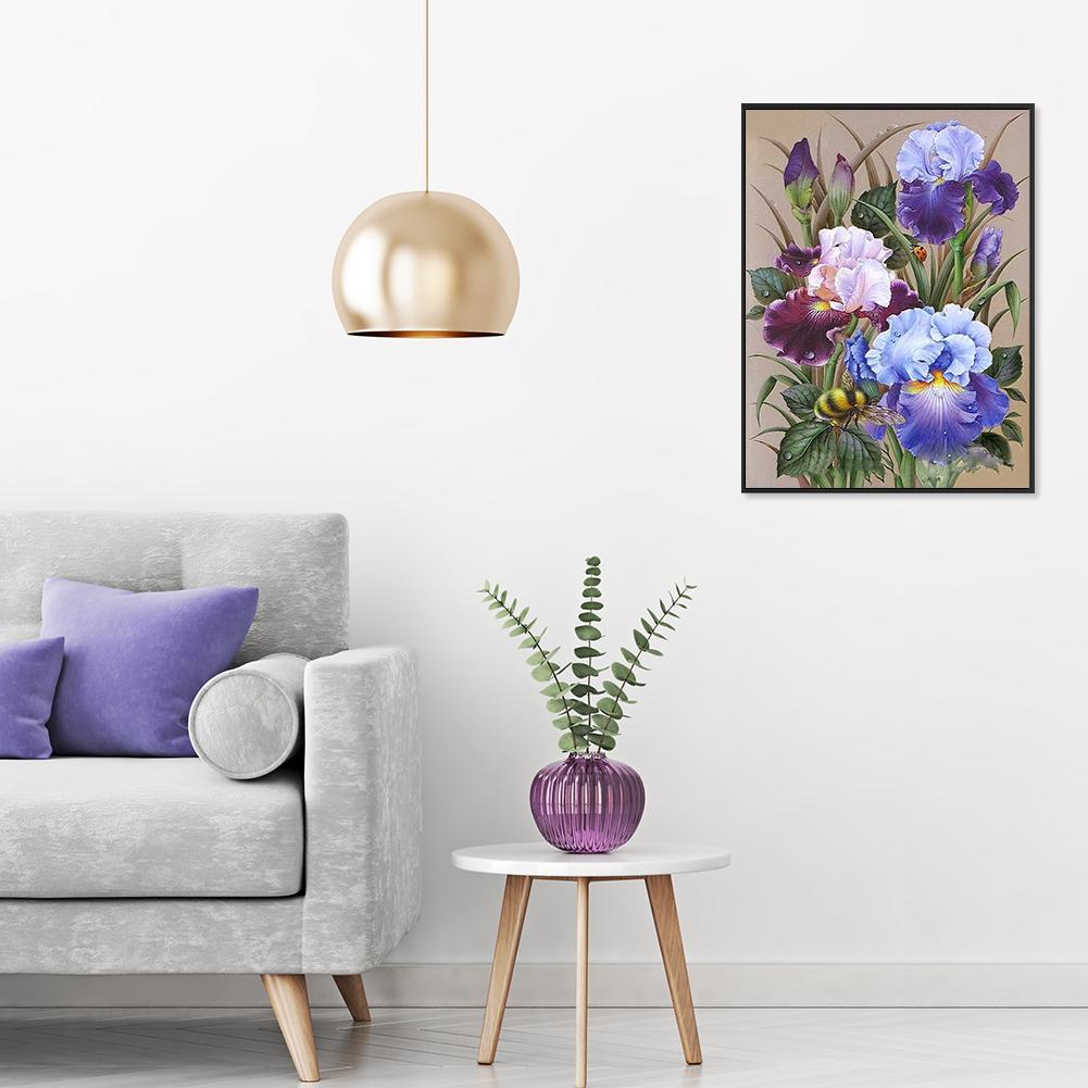 5D DIY Full Drill Diamond Painting Flowers Cross Stitch Embroidery Mosaic