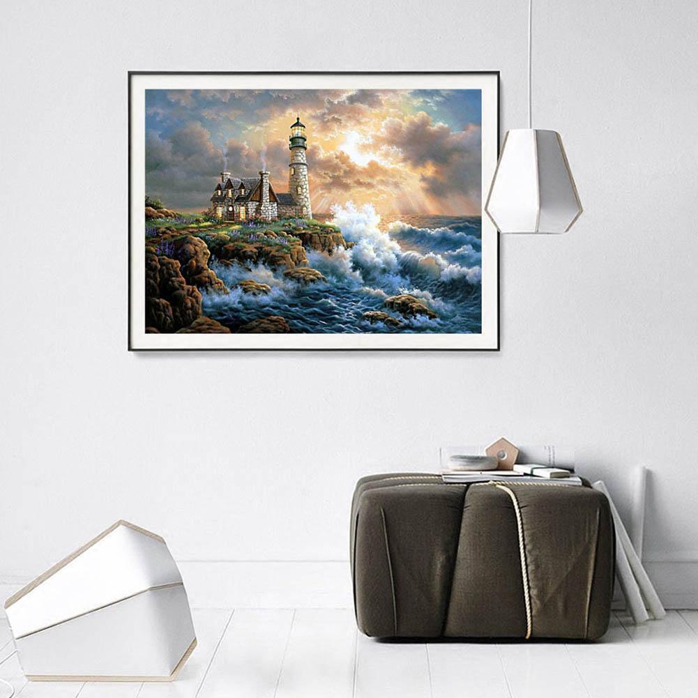Lighthouse DIY Full Drill Diamond Painting Embroidery Kit Cross Stitch Art