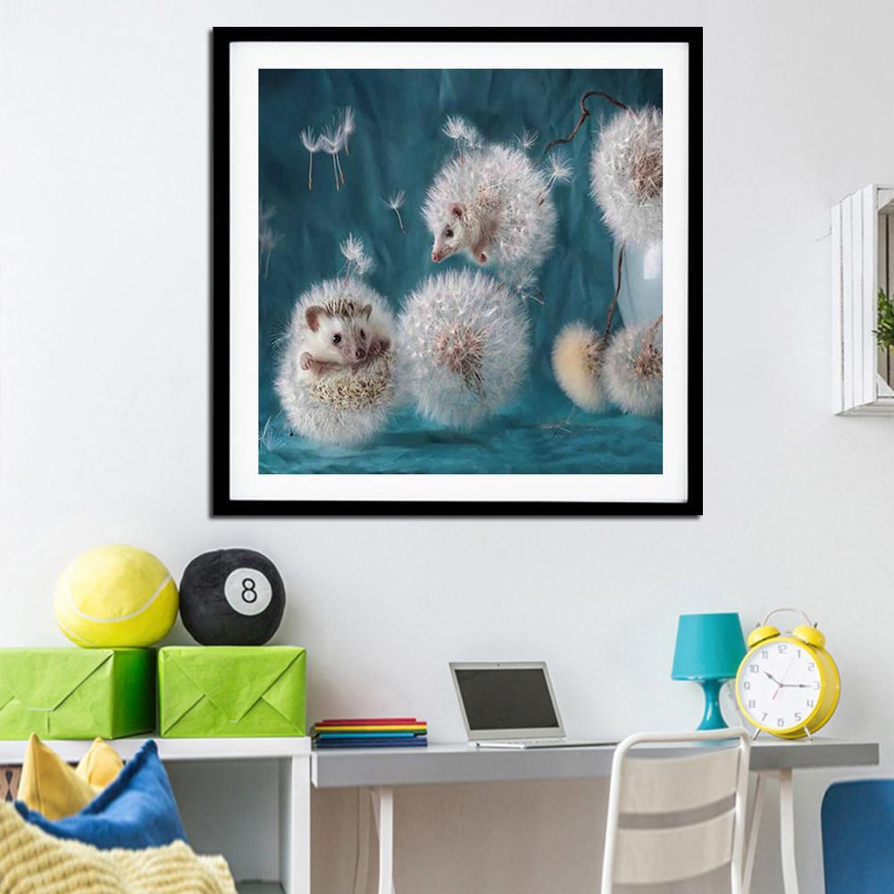 Dandelion Hedgehog - Full Round Drill Diamond Painting