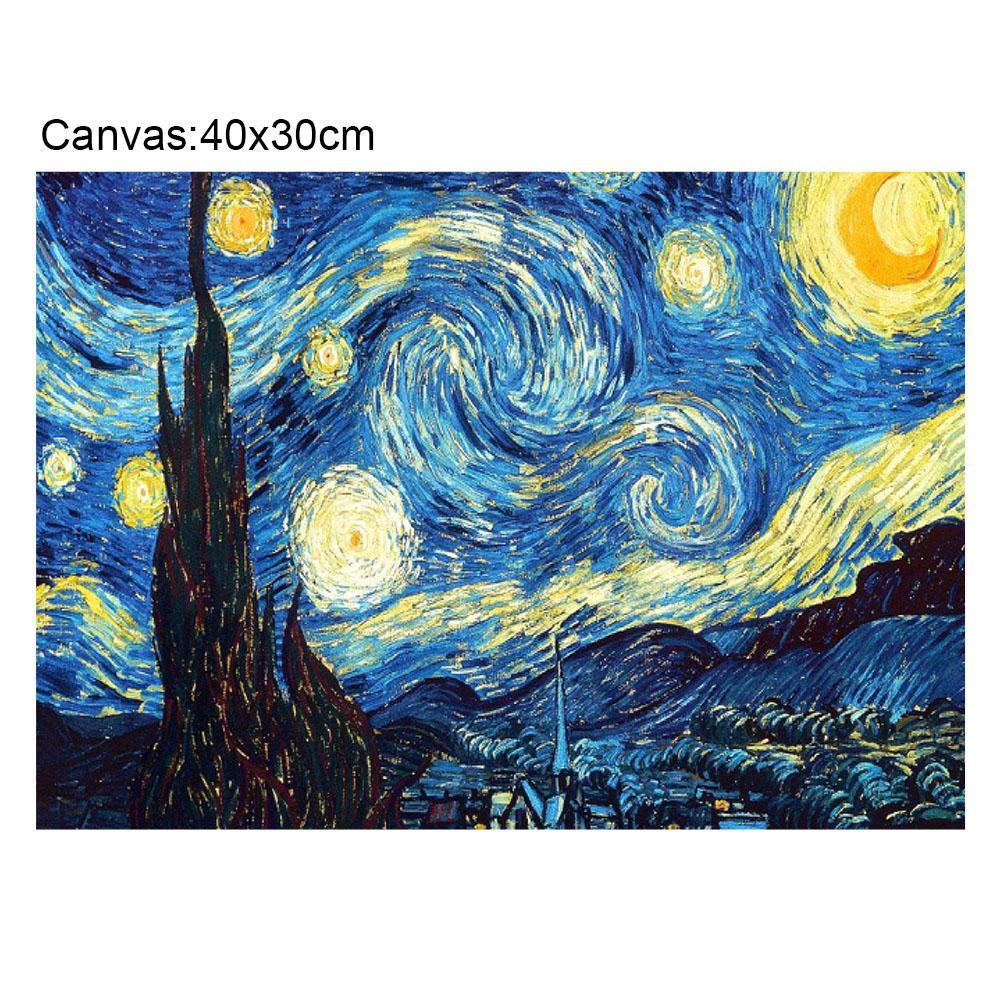 Starry Night 5D Full Drill Diamond Painting Embroidery DIY Cross Stitch