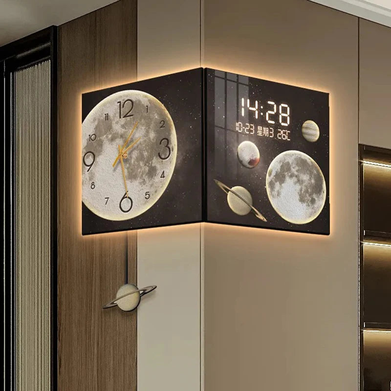 Portability Wall Corner Clock