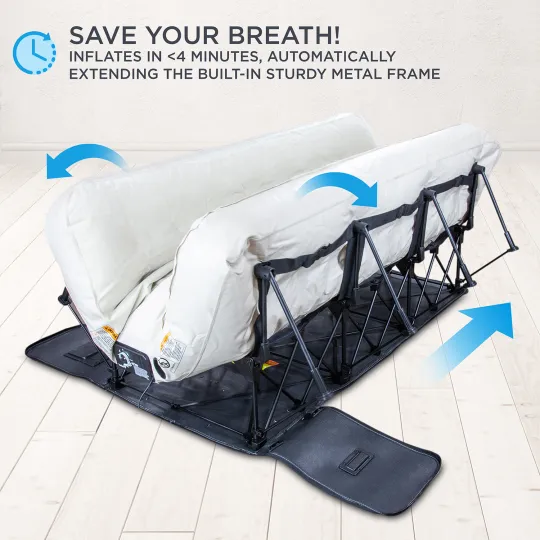 King Size Air Mattress with Built in Pump & Anti-Deflate Technology