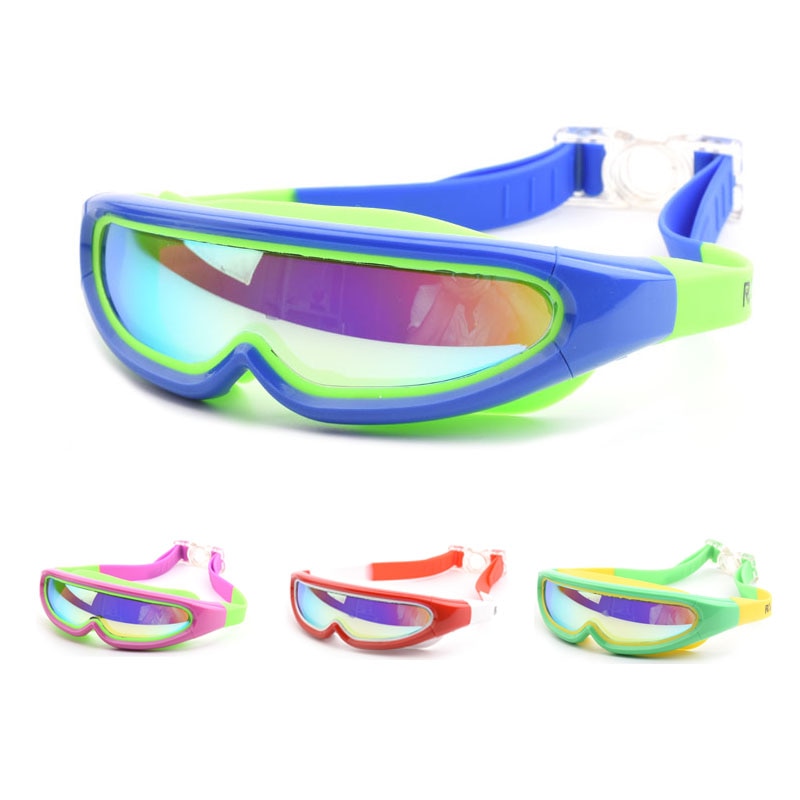 Children Swimming Glasses Cap Ear Plug Boys and Girls Frame Anti Fog Kids Pool Mask Water Swim Eyewear Silicone Diving Equipment