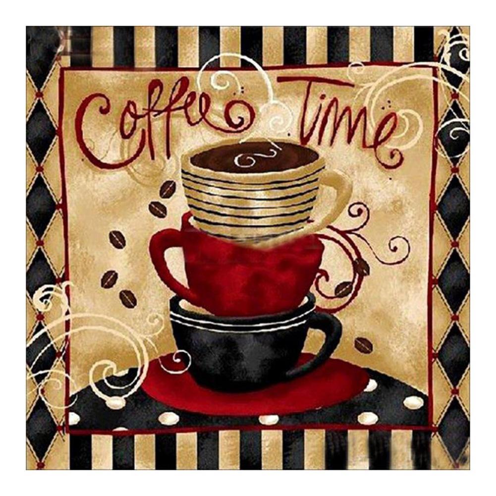 Retro Coffee - Full Round Drill Diamond Painting