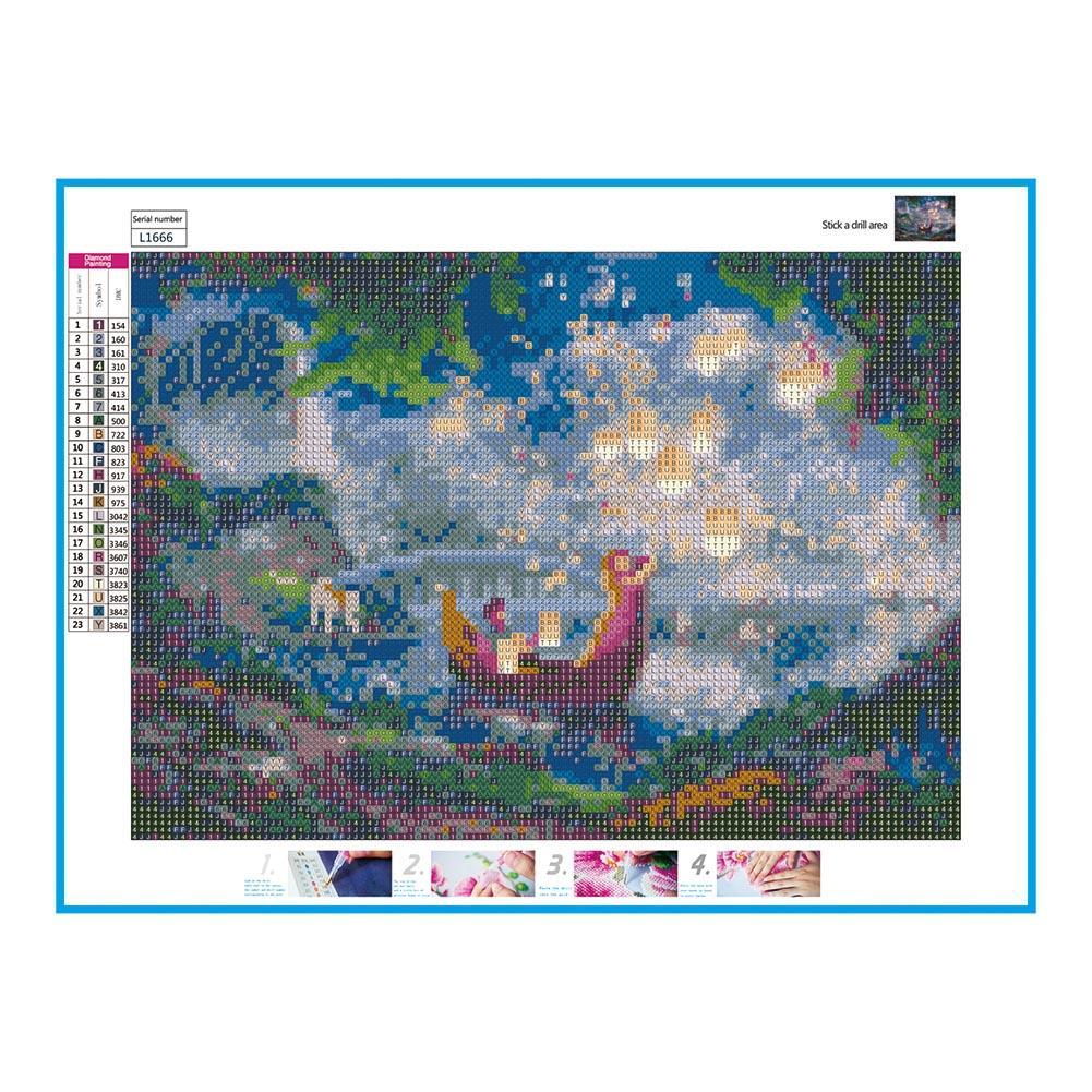 5D DIY Full Drill Diamond Painting Romantic Night Cross Stitch Embroidery