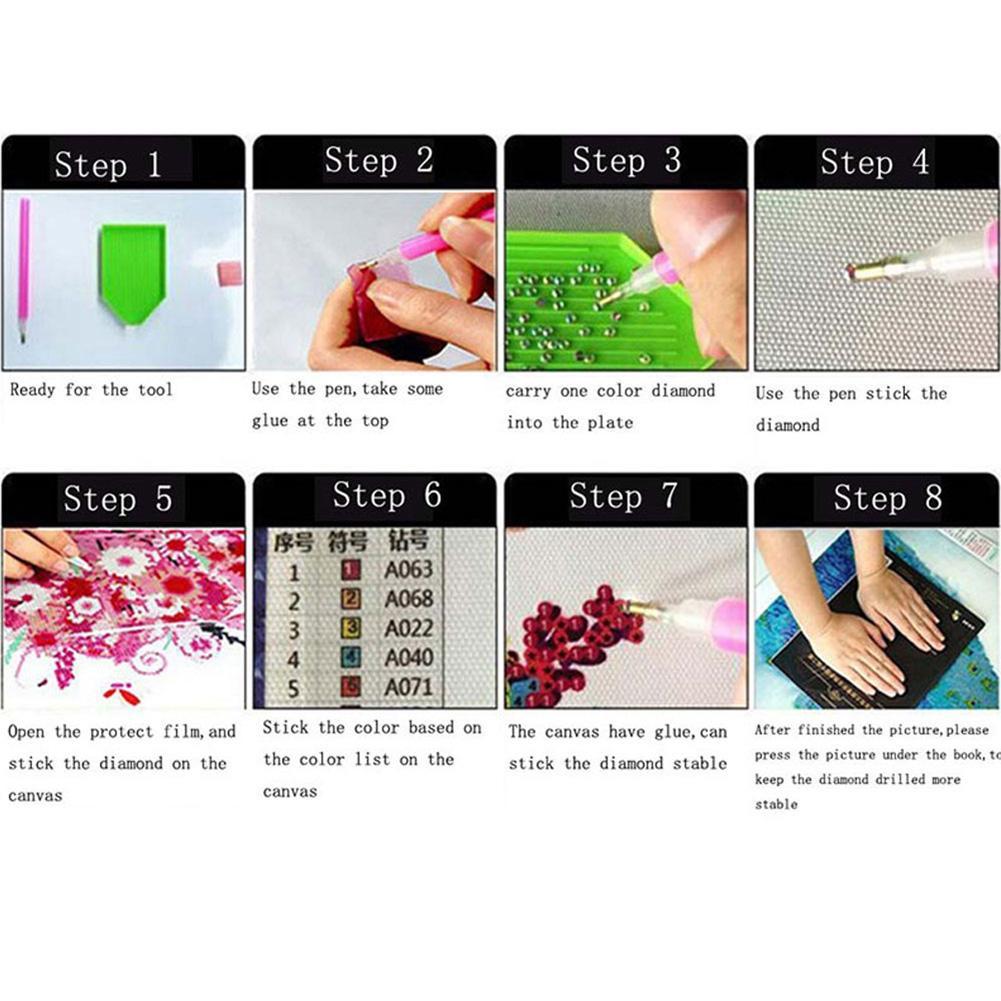 5D DIY Full Drill Diamond Painting Cross Stitch Embroidery (Colorful Garden