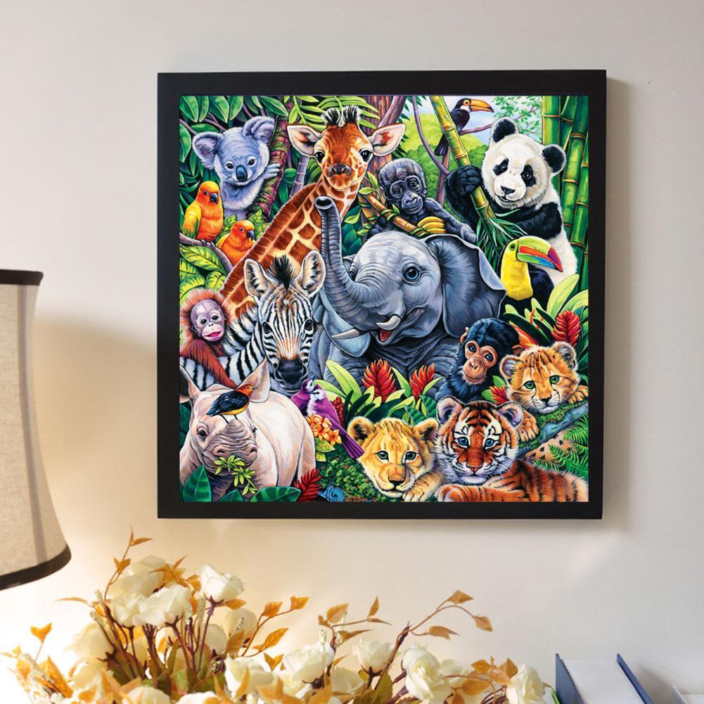 5D DIY Full Drill Diamond Painting Animal Cross Stitch Embroidery Mosaic