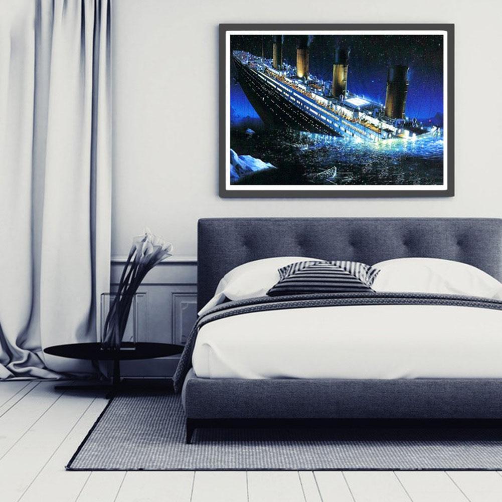 DIY Full Drill Diamond Painting Titanic Cross Stitch Embroidery Mosaic Kit