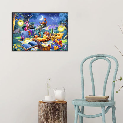 5D DIY Full Drill Diamond Painting Happy Cartoon Cross Stitch Embroidery
