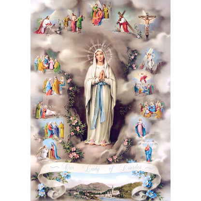 5D DIY Full Drill Diamond Painting Religion Cross Stitch Embroidery Mosaic