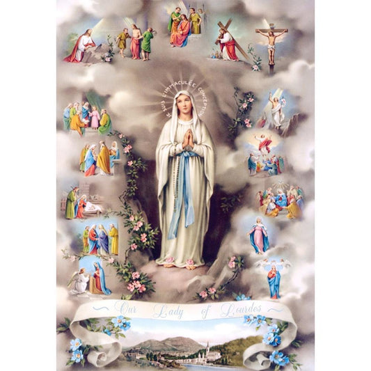 5D DIY Full Drill Diamond Painting Religion Cross Stitch Embroidery Mosaic