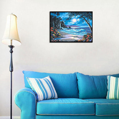 5D DIY Diamond Painting Moon Tide Embroidery Full Drill Cross Stitch Kits