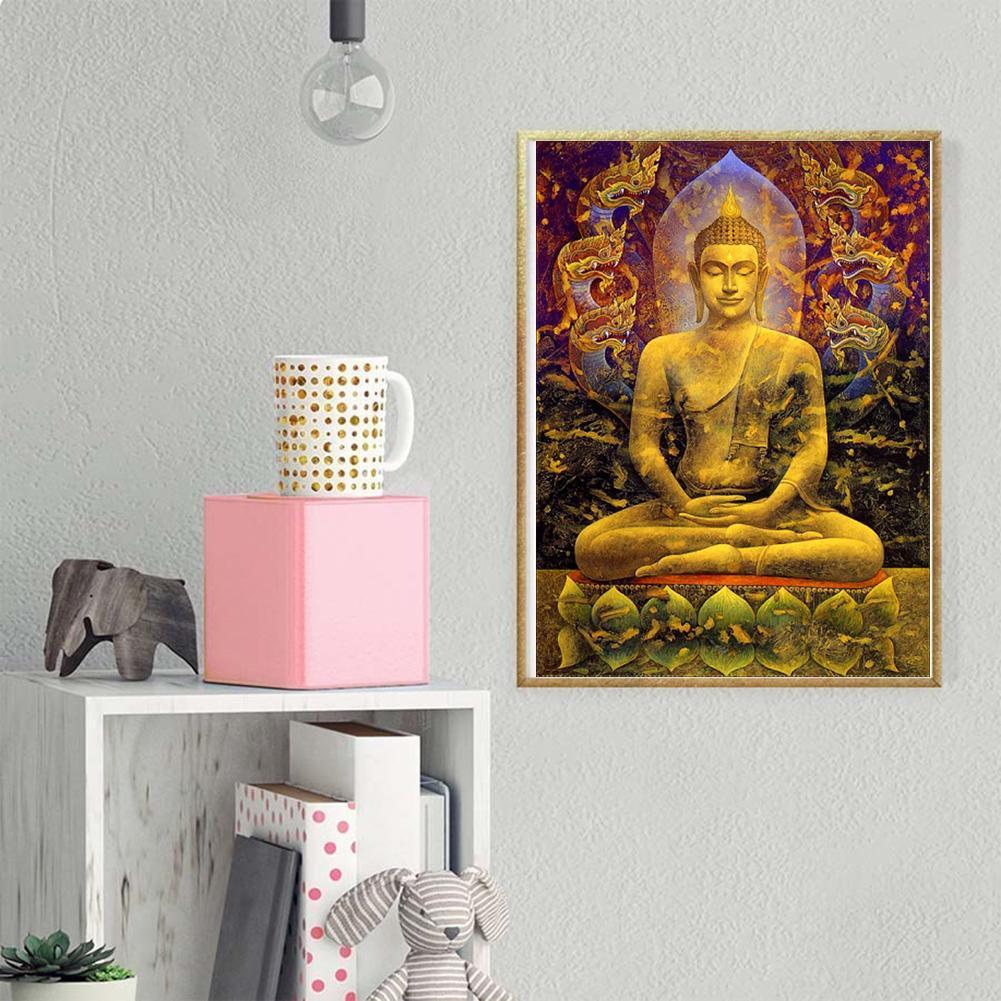 5D DIY Full Drill Diamond Painting Buddha Cross Stitch Mosaic Craft Kit