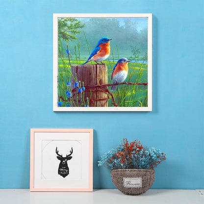 5D DIY Full Drill Diamond Painting Standing Birds Cross Stitch Embroidery