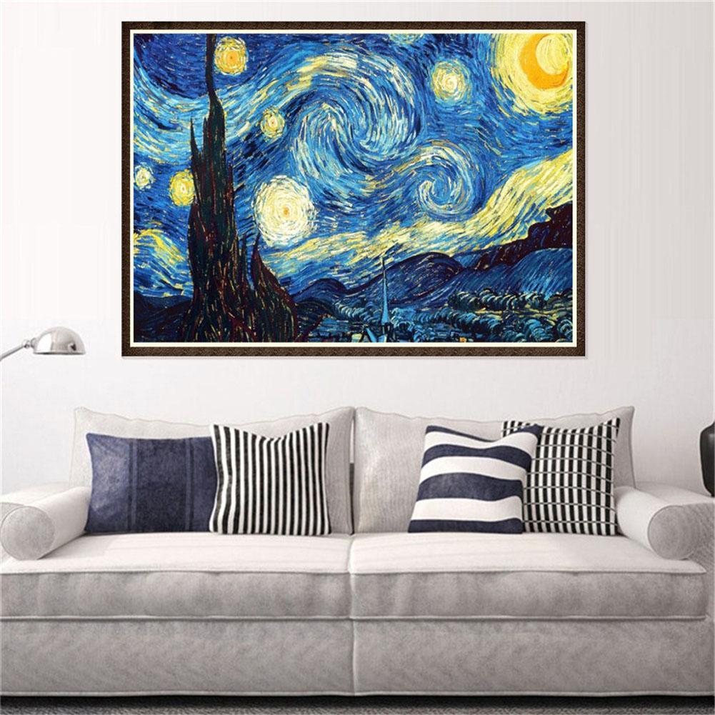 Starry Night 5D Full Drill Diamond Painting Embroidery DIY Cross Stitch