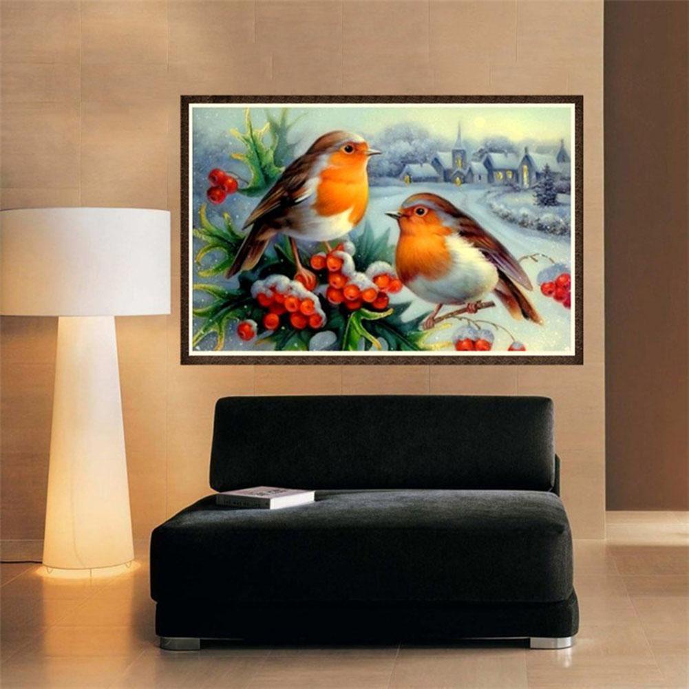 5D 2 Birds Diamond Painting Embroidery DIY Cross Stitch Home Decorate Gift