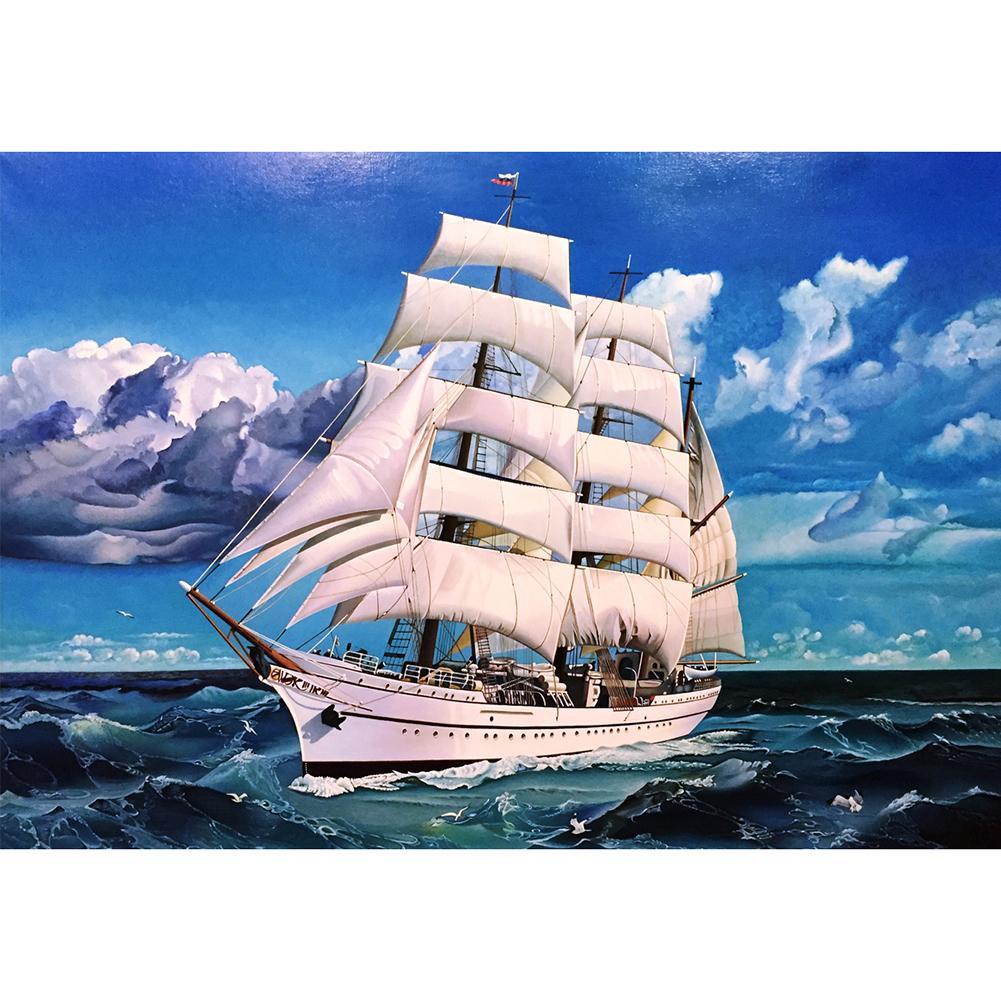 5D DIY Full Drill Diamond Painting Ocean Ship Cross Stitch Embroidery Kits