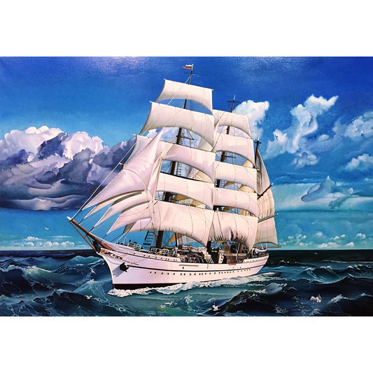 5D DIY Full Drill Diamond Painting Ocean Ship Cross Stitch Embroidery Kits