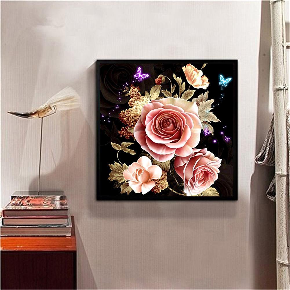 5D DIY Full Drill Diamond Painting Warm Flowers Cross Stitch Embroidery Kit