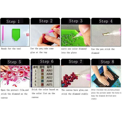 (95*45cm)Flowerpot - Full Round Drill Diamond Painting