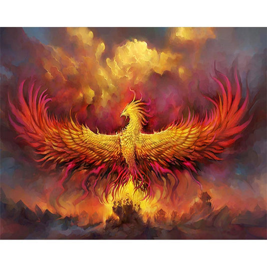 Fire Phoenix - Full Round Drill Diamond Painting