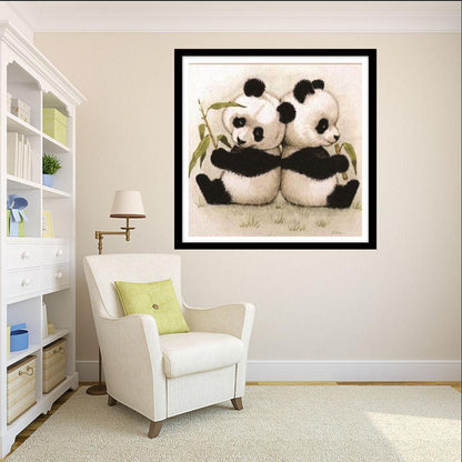 DIY 5D Embroidery Lovely Panda Diamond Painting Handmade Cross Stitch Craft