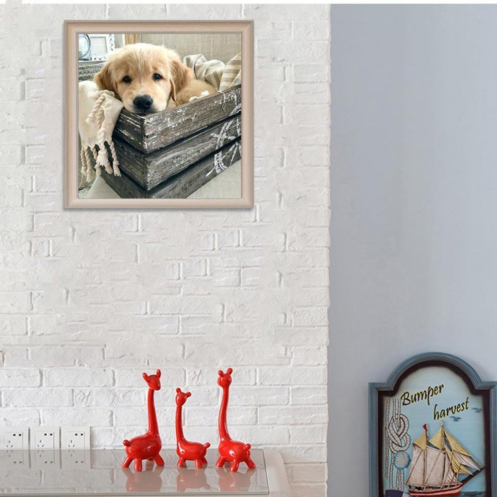 5D DIY Full Drill Diamond Painting Dog Cross Stitch Embroidery Mosaic Kit