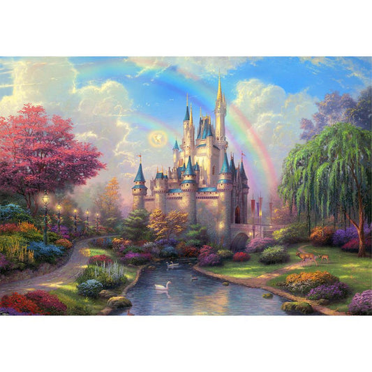 5D DIY Full Drill Diamond Painting Gorgeous Castle Cross Stitch Embroidery