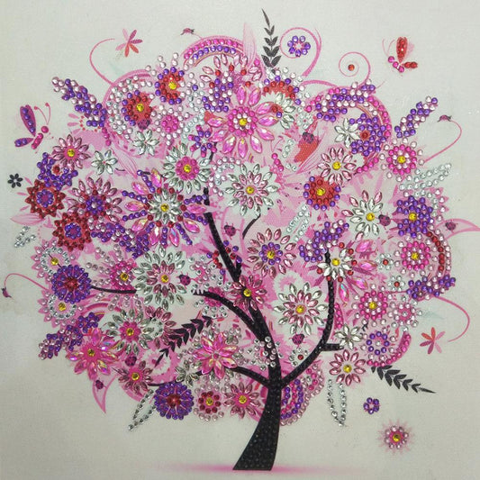 5D DIY Special Shaped Diamond Painting Tree Cross Stitch Embroidery Kit