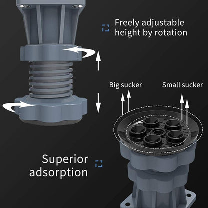 Washing Machine Base Frame with Wheels, Refrigerator Refrigerator Plate, Furniture Roller Guide, Adjustable 45-72 cm, Bear Load 700 kg, Stable and Non-Slip, for Washing Machines, Dryers