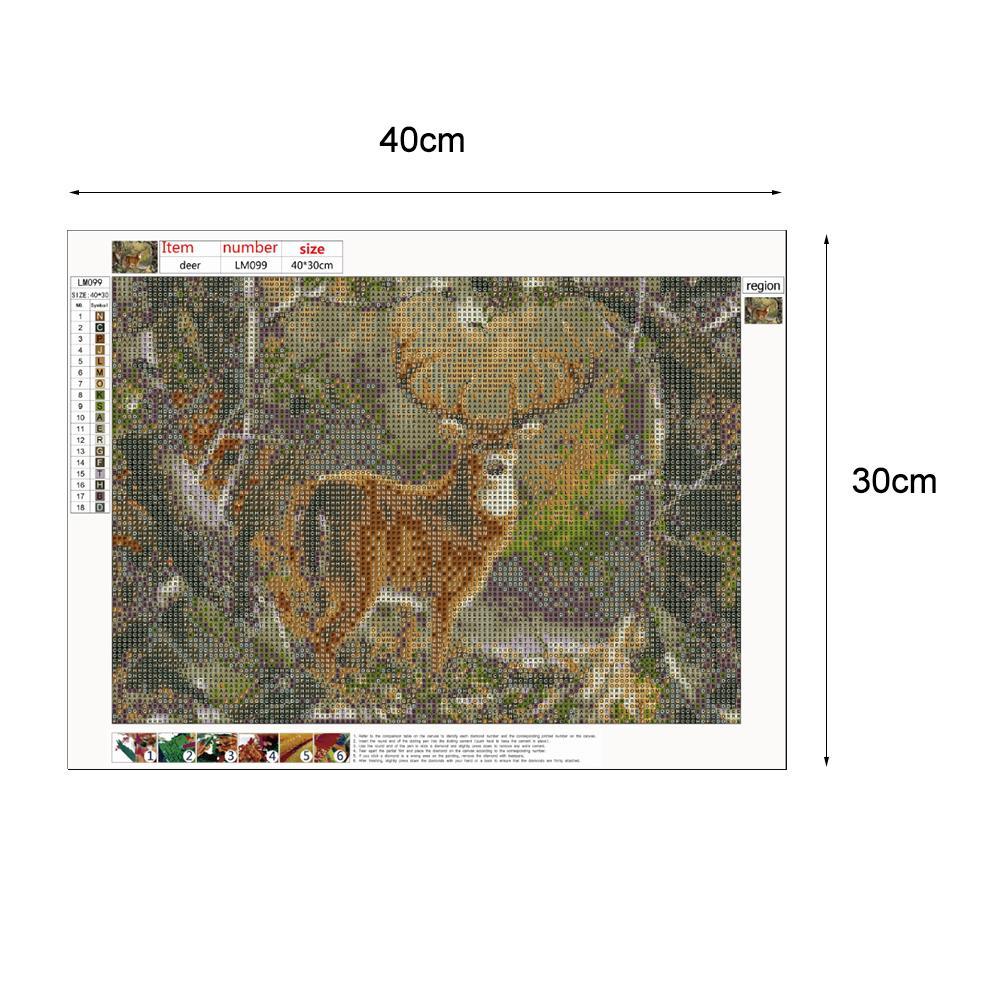 Deer - Full Round Drill Diamond Painting