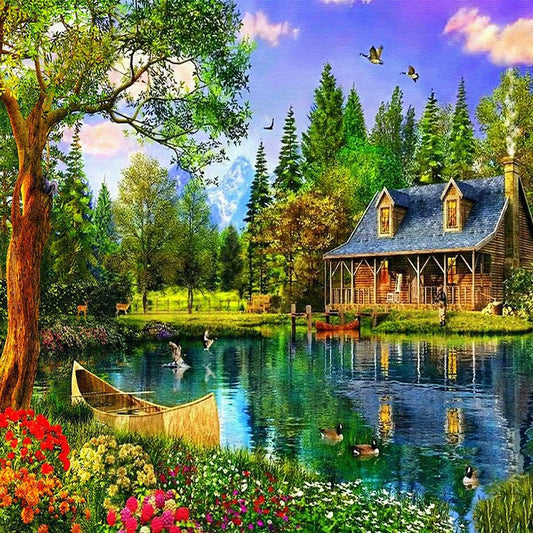 Rural Diamond Embroidery 5D Diamond DIY Painting Craft Home Decor