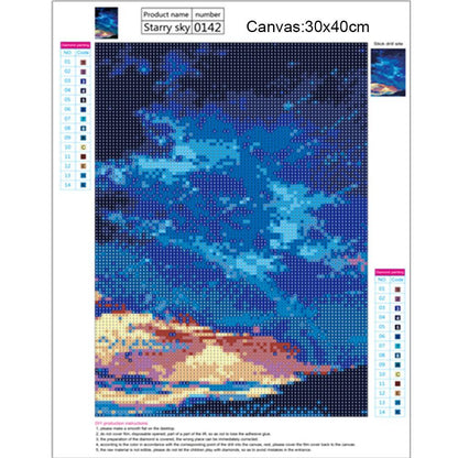 Meteor Shower 5D Full Drill Diamond Painting Embroidery DIY Cross Stitch