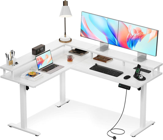 L Shaped Electric Standing Desk