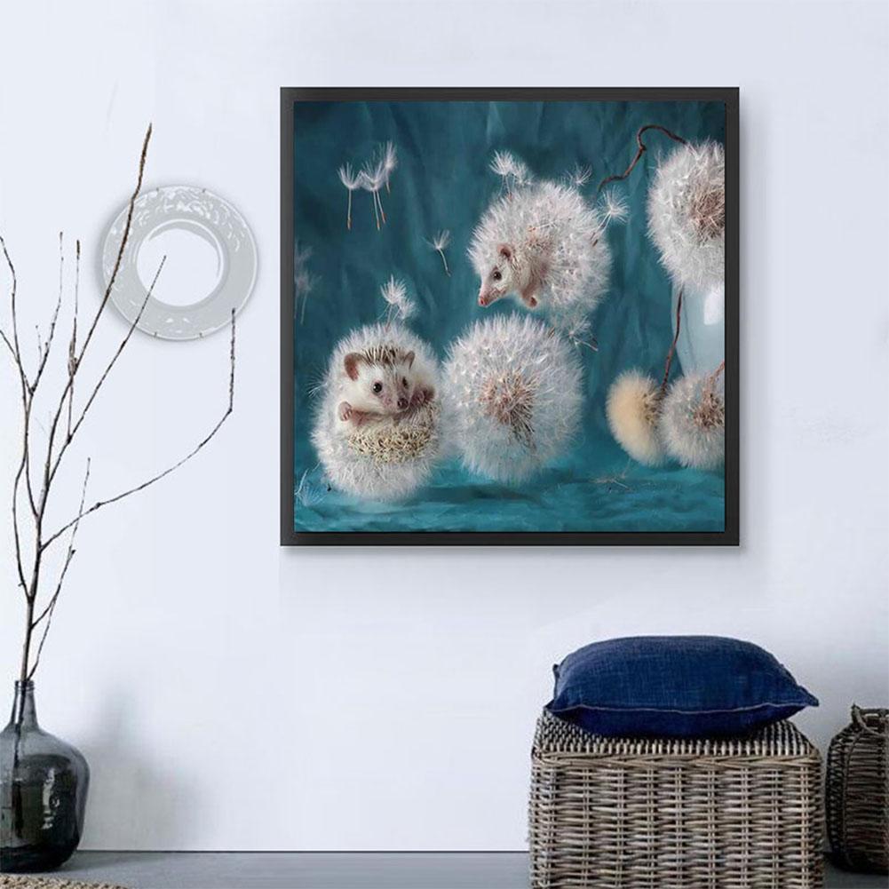 Dandelion Hedgehog - Full Round Drill Diamond Painting