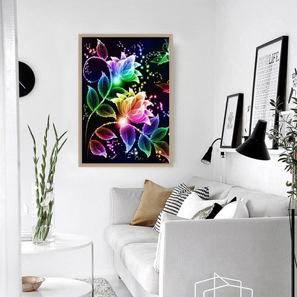 Abstract Flower - Full Round Drill Diamond Painting