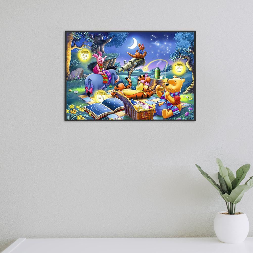 5D DIY Full Drill Diamond Painting Happy Cartoon Cross Stitch Embroidery