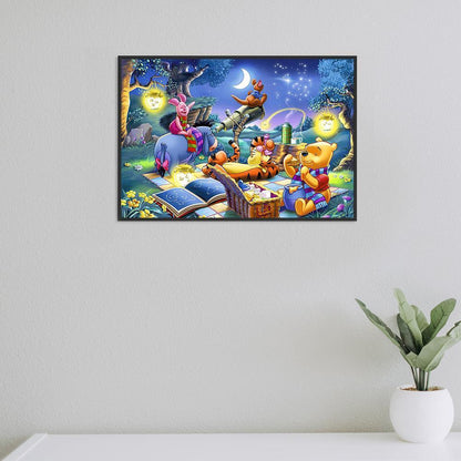 5D DIY Full Drill Diamond Painting Happy Cartoon Cross Stitch Embroidery