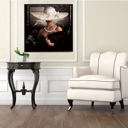 Beauty Lady - Full Round Drill Diamond Painting