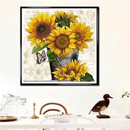 Sunflower 5D DIY Full Drill Diamond Painting Embroidery Kits Cross Stitch