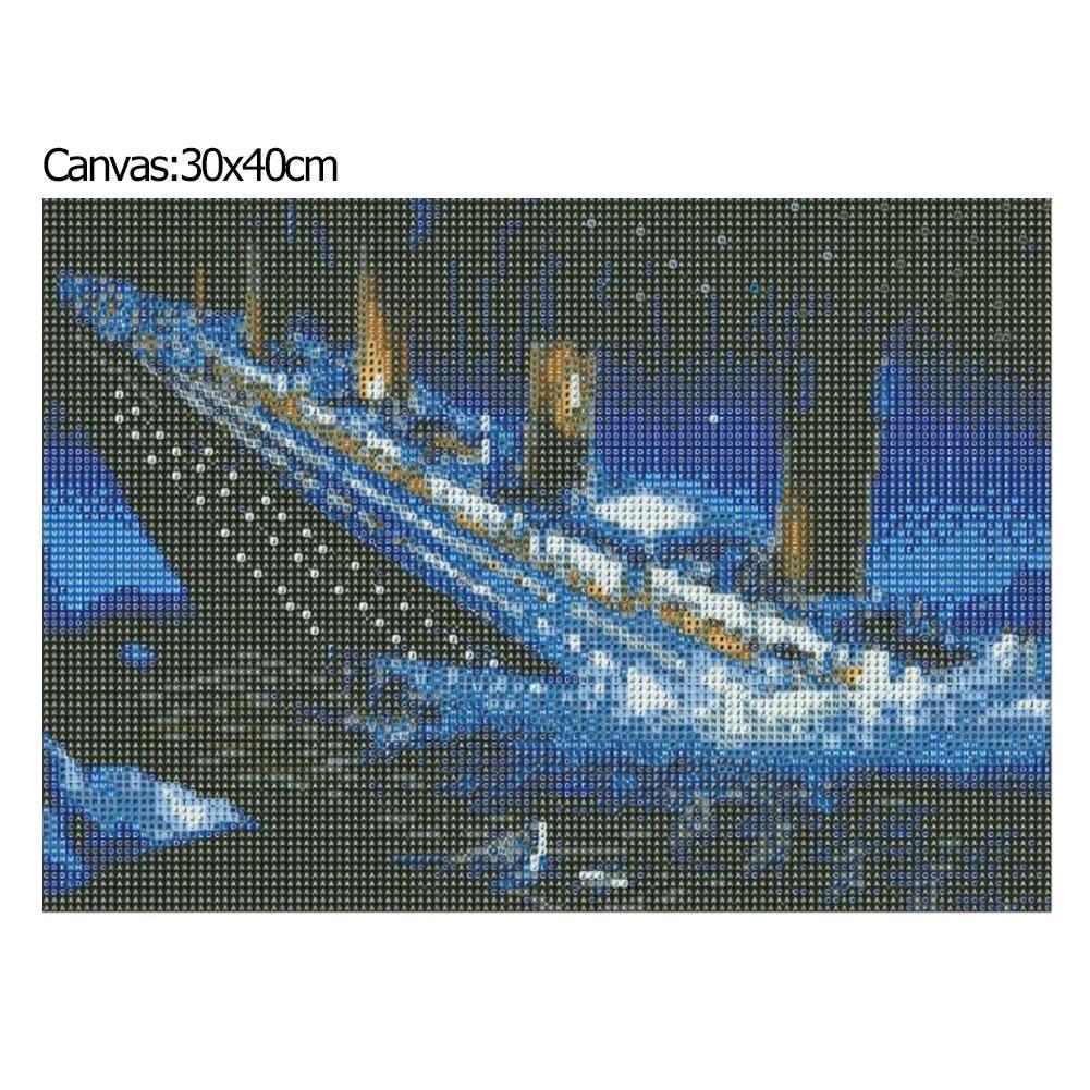 DIY Full Drill Diamond Painting Titanic Cross Stitch Embroidery Mosaic Kit