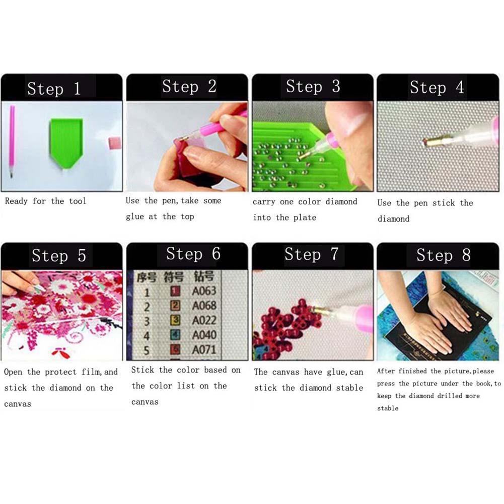 Dog 5D Round Diamond Painting Embroidery DIY Needlework Cross Stitch Set