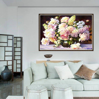 Warm Flowers - Full Round Drill Diamond Painting