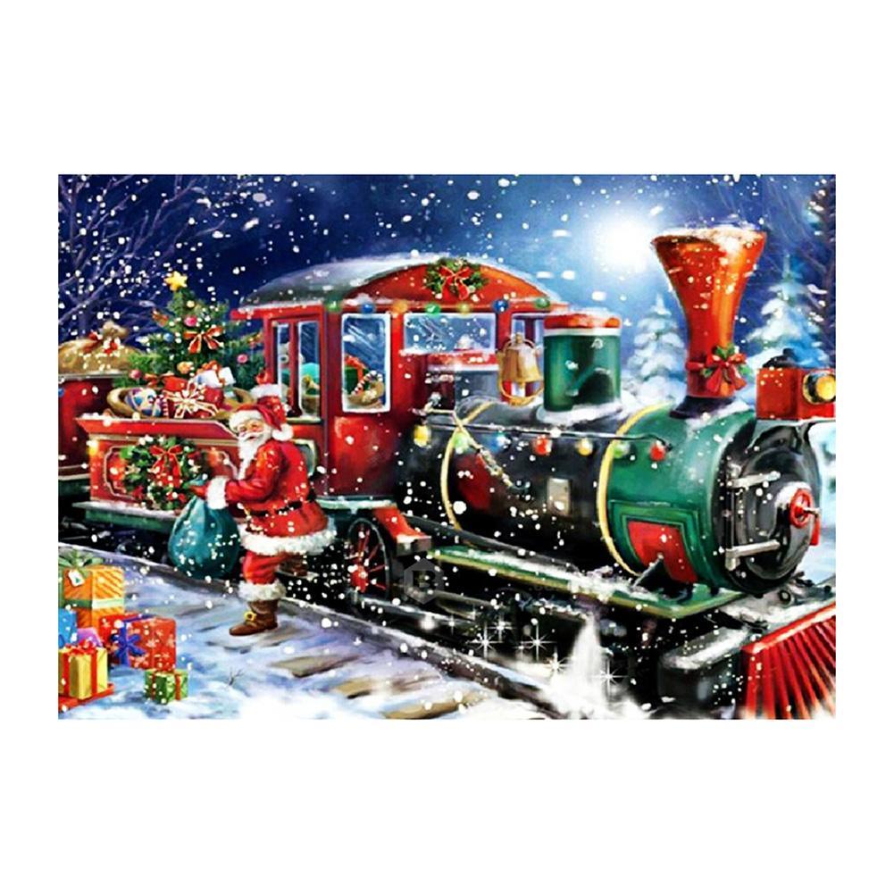 Christmas Train - Full Round Drill Diamond Painting