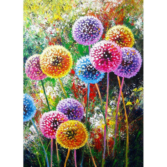 5D DIY Full Drill Diamond Painting Dandelion Cross Stitch Embroidery Mosaic