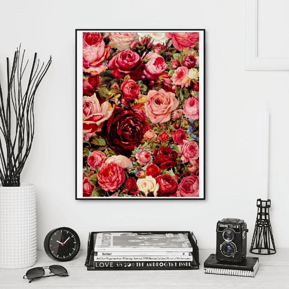 Rose Flowers - Full Round Drill Diamond Painting