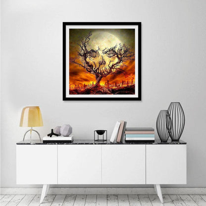 Halloween Tree - Full Round Drill Diamond Painting